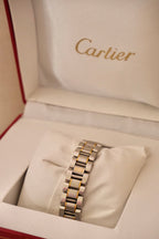 Vintage Cartier Must 21 Watch Women's Two Tone Steel Gold Roman Dial Swiss Made Circa
1990s in Box