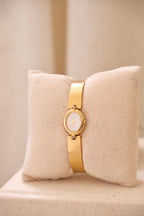 Rare Vintage 1980s Petite Seiko LaSalle Gold Tone Diamond Watch Working