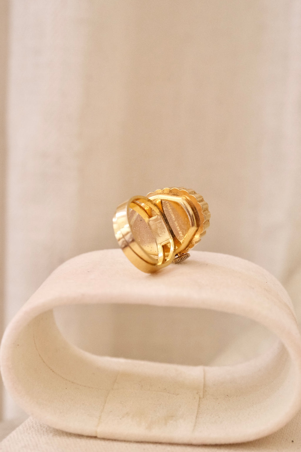 Vintage Gold Josmar Ring Watch Manual Wind Swiss Made