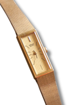 90s Seiko Tank Slim Gold Ladies Watch Auto Quartz