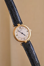 Vintage 1980s Cartier Must de Cartier Vendôme Vermeil Quartz Watch | 18K Gold-Plated 925 Sterling Silver | Red Cartier Pouch Included
