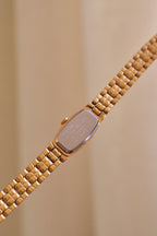 Rare 90s Ladies Gold Pulsar Slim and Petite Watch in Box
