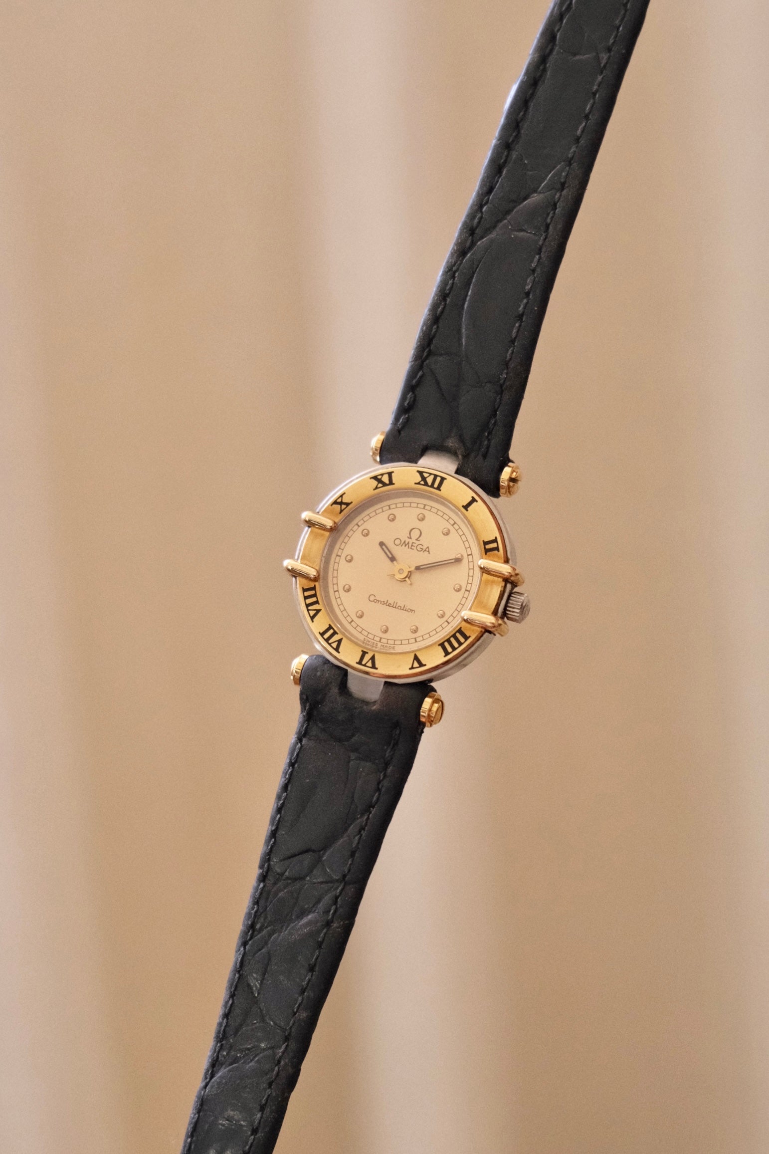 Vintage Omega Constellation Ladies Watch - Gold & Steel - Box Included