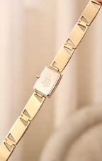 Vintage Ladies Mother of Pearl Gold Accurist Watch Working