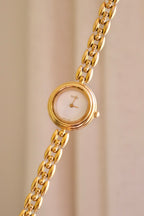 Vintage 1990 Gucci 11/12.2 Interchangeable Bezel Watch Gold Plated Swiss Ladies Watch Original Box