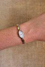 Petite Vintage 1990s Gold-Plated Ladies' Seiko Two Tone Quartz Watch