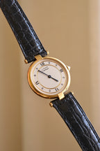 Vintage 1980s Cartier Must de Cartier Vendôme Vermeil Quartz Watch | 18K Gold-Plated 925 Sterling Silver | Red Cartier Pouch Included