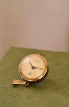 Early 80s Gucci Gold Plated Sphere Pendant Watch Manual Wind, Working