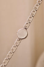 Sweet Vintage Ladies Accurist Two Tone Heart Watch Working