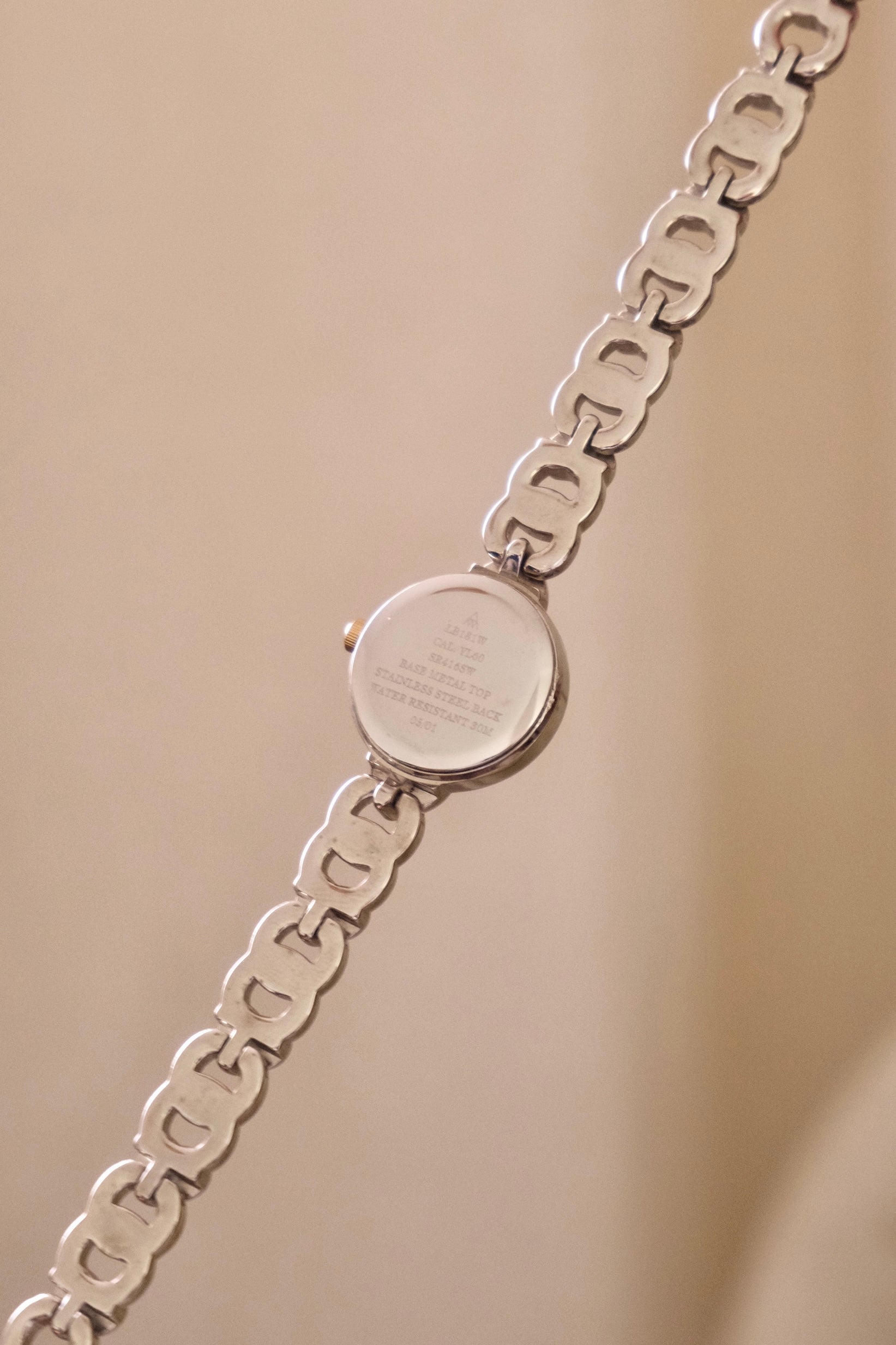 Sweet Vintage Ladies Accurist Two Tone Heart Watch Working