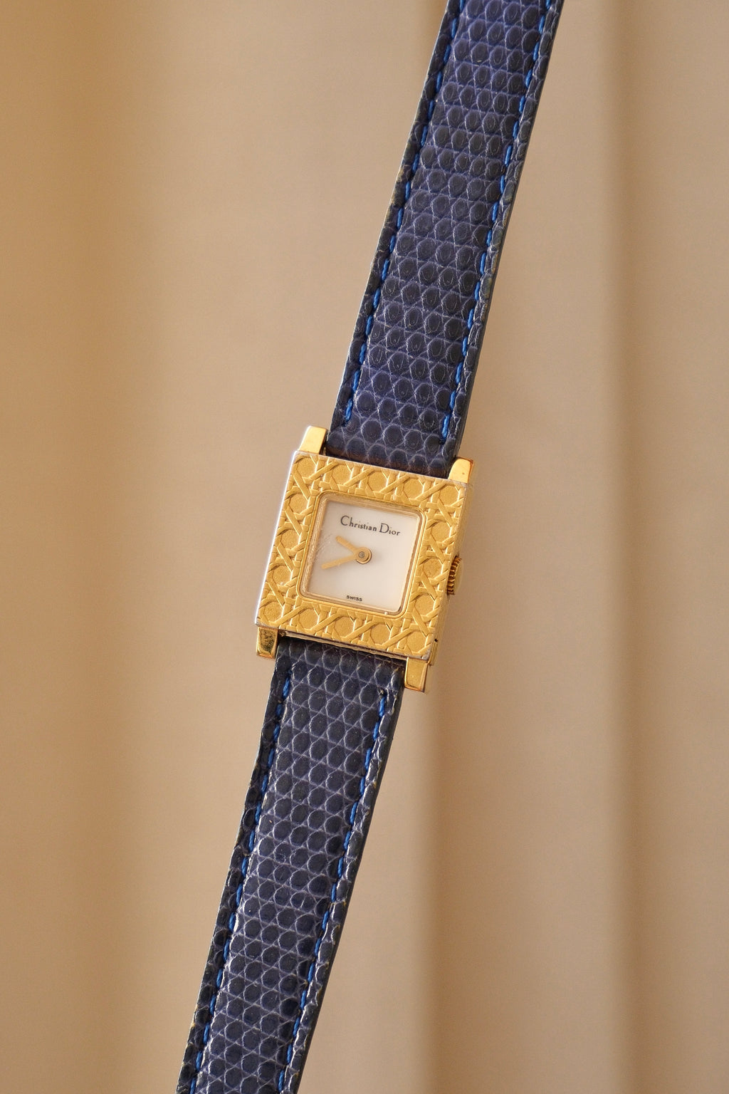 Vintage Christian Dior La Parisienne Gold-Plated Watch | Two Straps Box & Papers