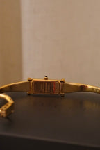Vintage Ladies 1500L Gold Horsebit Gucci Watch Box & Papers