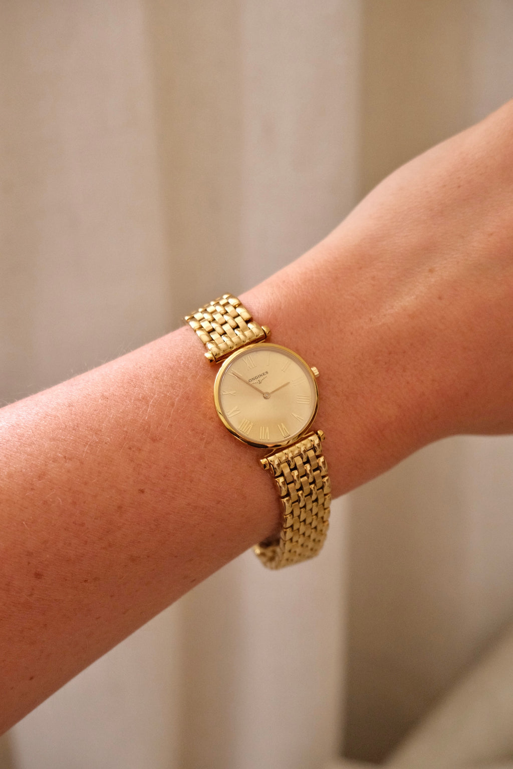 Near Mint 80s / 90s Gold Plated Longines La Grande Classique Watch Working