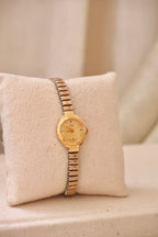 Vintage Ladies Oris Gold Plated Watch with a Stretch Band Manual Wind Working