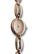 Ultra Rare & Petite Ladies Seiko Oval Dial Watch with Sapphire Gemstone Accents