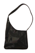 1980s Prada Dark Green Patent Leather Asim Shoulder Bag