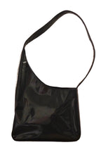 1980s Prada Dark Green Patent Leather Asim Shoulder Bag