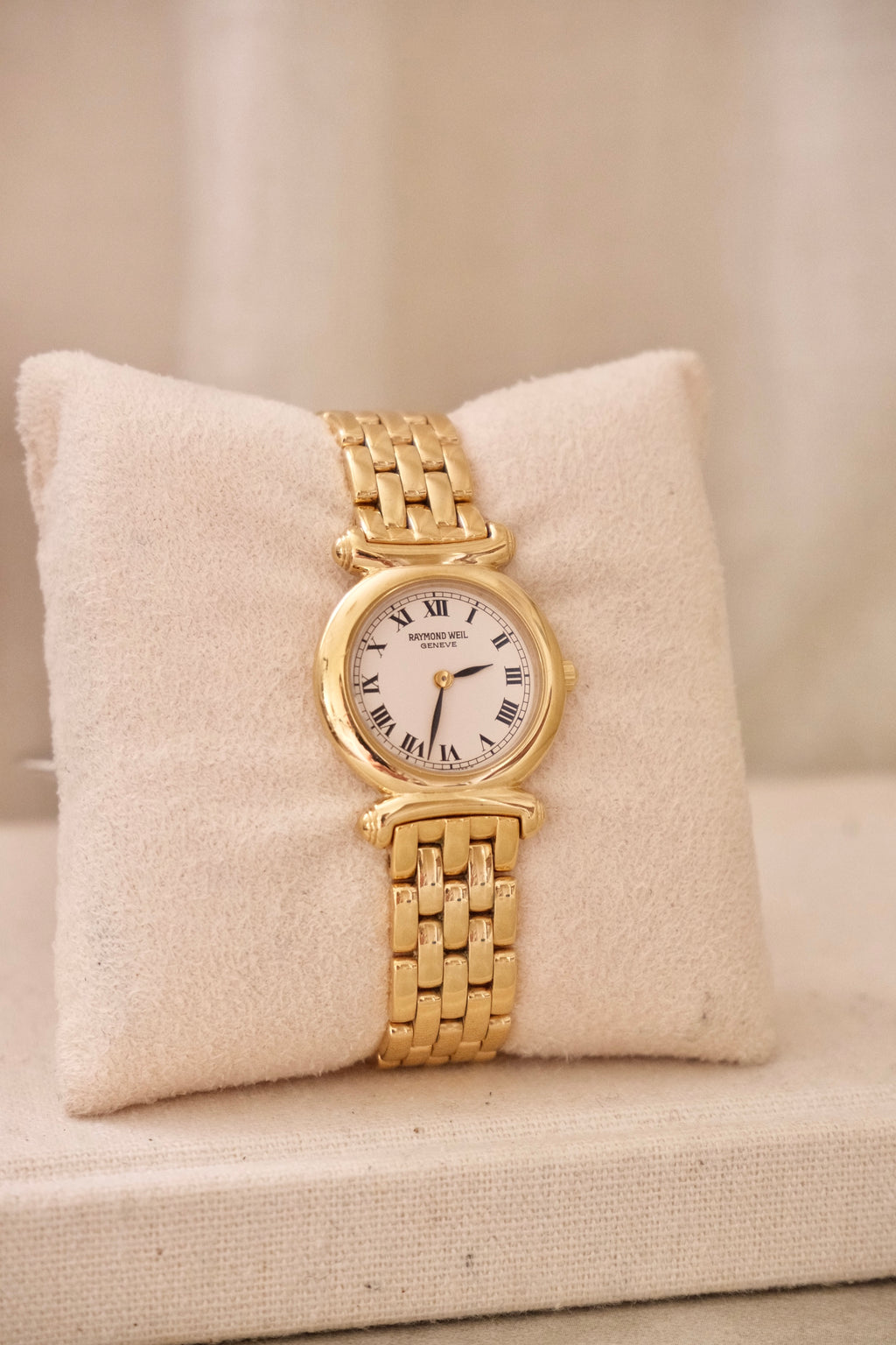Vintage Women’s 18k Gold Plated Raymond Weil Watch