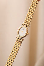 Rare vintage 18k gold plated white dial Raymond Weil watch working