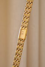 Slim Ladies 90s Gold Seiko Tank Style Quartz Watch Working