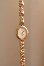 Rare 90s Ladies Seiko Alba Sweet Heart Gold Watch Working