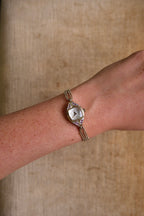 Rare and Unique 1980s Citizen Ladies Pendant Watch Ruby Accent Gold Beaded Chain