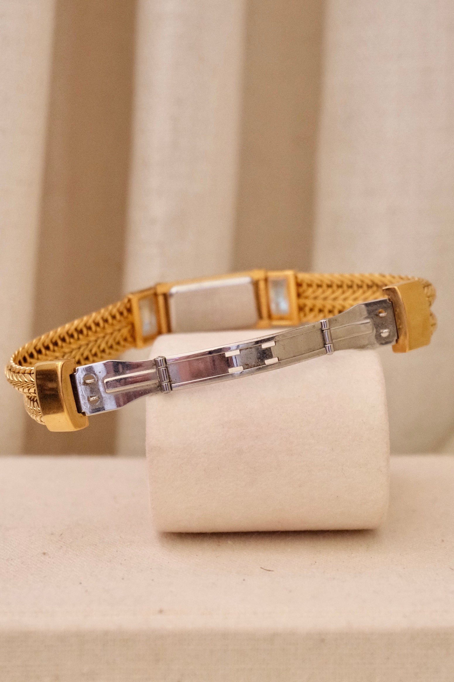 Vintage 1980s Rare Lassale Seiko Womens Gold Watch Working