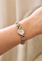 Rare vintage ladies Seiko two tone watch working