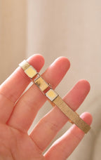 Vintage ladies black dial Accurist gold watch working