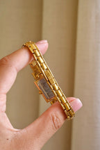 Vintage 1990s Gold-Plated Ladies' Givenchy Quartz Watch - Blue Dial