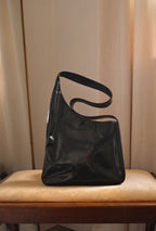 1980s Prada Dark Green Patent Leather Asim Shoulder Bag