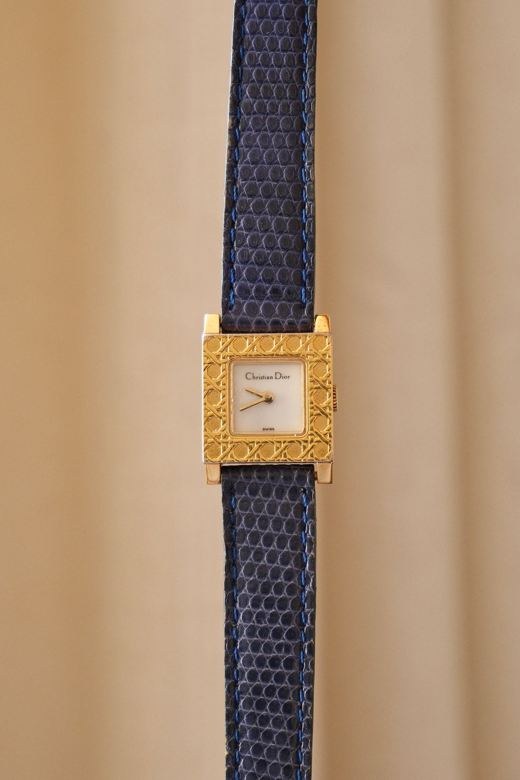 Vintage Christian Dior La Parisienne Gold-Plated Watch | Two Straps Box & Papers