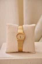 1970s Vintage Tissot Stylist Ladies Gold Manual Wind Mechanical Watch - Minimalist Oval Swiss Timepiece