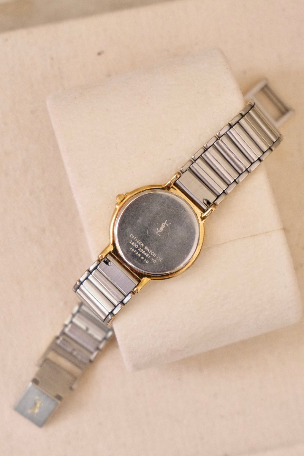 Vintage 90s Yves Saint Laurent Ladies' Quartz Watch - Silver-Tone Bracelet