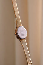 Rare Vintage 80s Marcel Drucker Oval Diamond Gold Cocktail Watch with Box & Papers