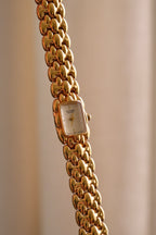 Rare Vintage Ladies Petite Citizen Tank Style Gold Watch