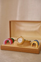 RARE Vintage Gucci Interchangeable Bezel Watch FULL SET with Box