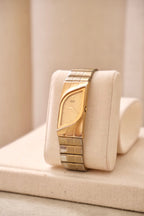 Rare Collectible Vintage 1990s Seiko Rivoli Quartz Watch Gold Asymmetrical Bracelet