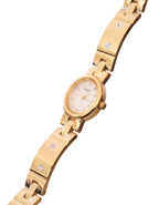 Vintage Ladies 90s Gold Rotary Watch Gemstone Details Working