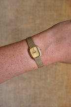 Vintage 80s Petite Ladies Gold Seiko Lassale Watch Champagne Dial