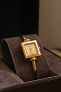 FULL SET Vintage 1900L Gold Gucci Ladies Watch with Champagne Dial in Box Working