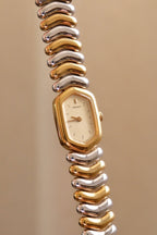 Vintage 1990s Seiko Two Tone Ladies Watch 2E20-562A – Working Quartz Dress Watch