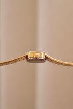 1970s Vintage Ladies Longines Gold Cocktail Watch, Textured Bark Bracelet Swiss Mechanical