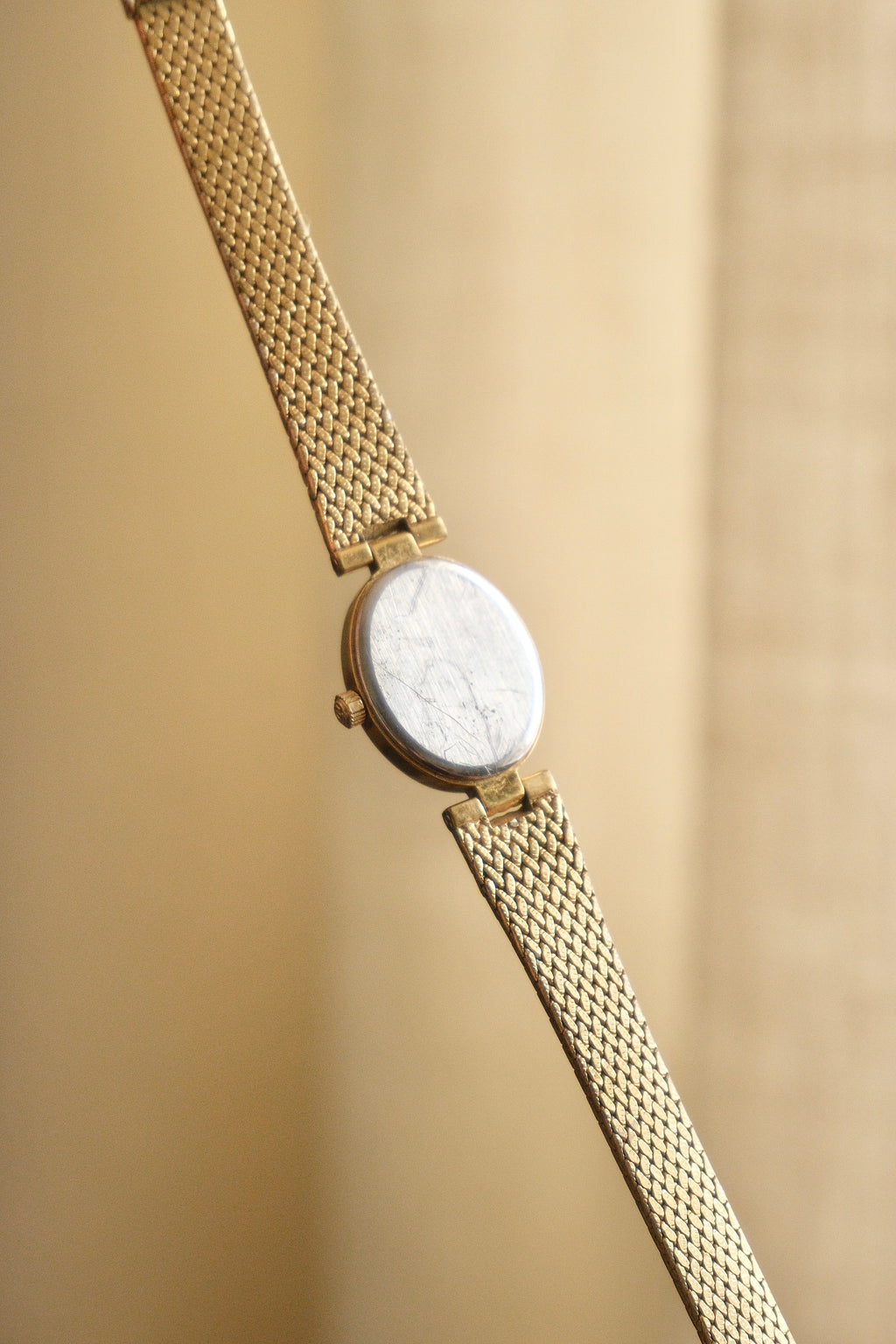 80s Vintage Ladies Gold Oval and Petite Tissot Watch Quartz Working