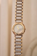 Vintage YSL Ladies Dual Tone White Dial Watch Working