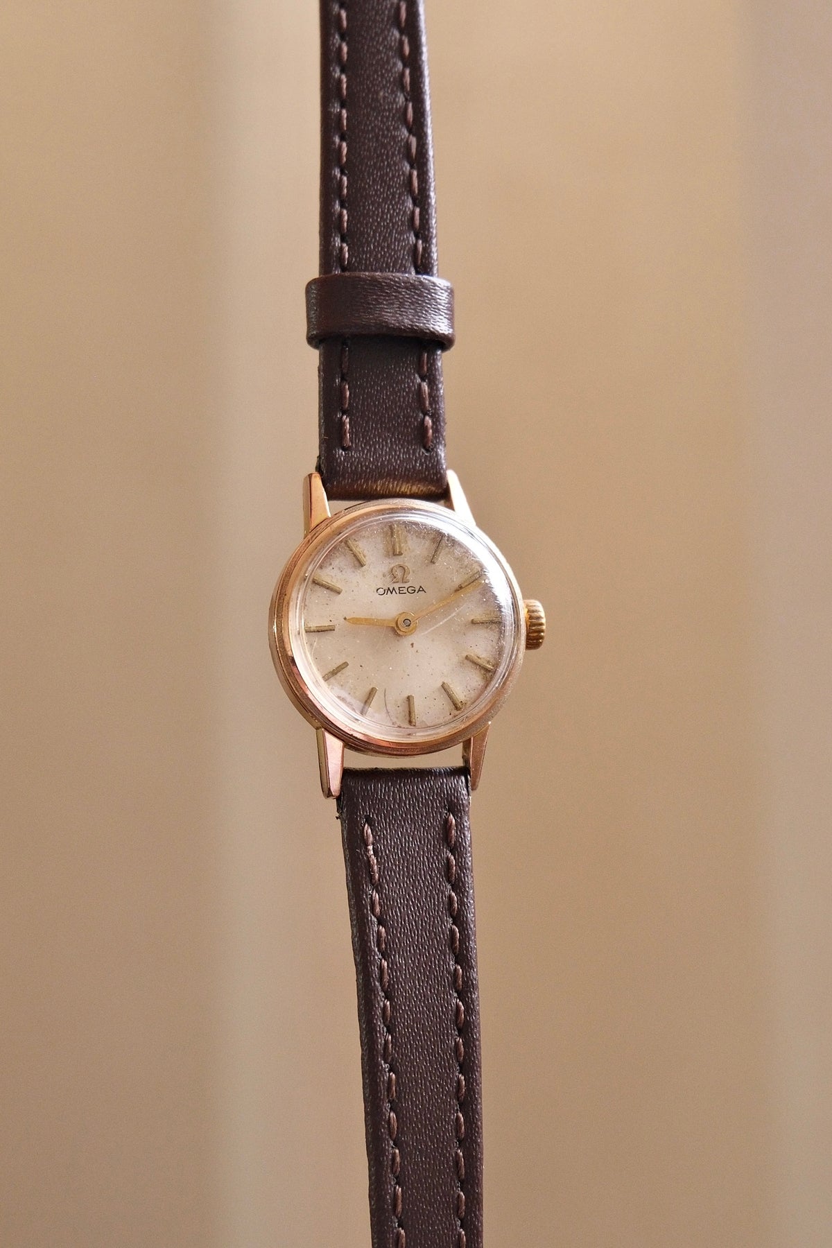 Vintage 1960 Omega Ladies Manual Wind Watch Gold Plated Swiss Wrist Watch Working