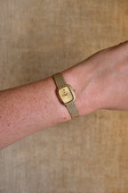 Vintage 80s Petite Ladies Gold Seiko Lassale Watch Champagne Dial