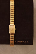 1990 Vintage Ladies Seiko Lassale Gold Tank Watch Box & Papers
