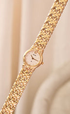 Vintage Ladies Accurist Gold Bow Style Watch Working