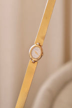 Rare Vintage 1980s Petite Seiko LaSalle Gold Tone Diamond Watch Working